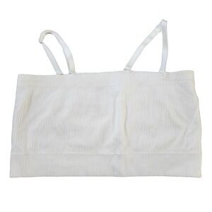 Torrid Ribbed Bralette Size 3 White